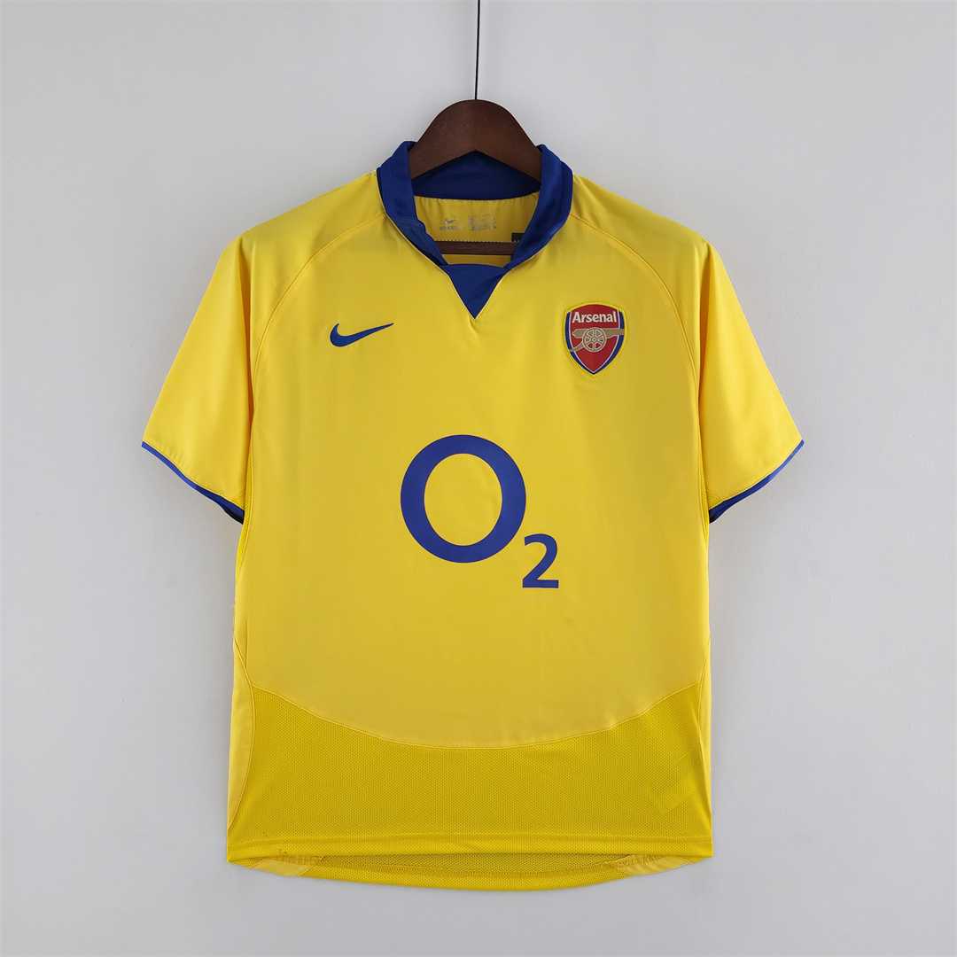 AAA Quality Arsenal 03/05 Away Yellow Soccer Jersey